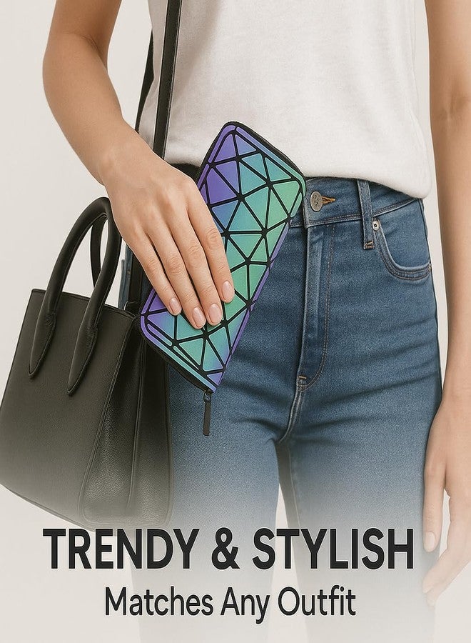 Hocimit محفظة هوسيميت الأنيقة ثلاثية الأبعاد للنساء والفتيات | حقيبة يد عصرية بسحاب | حقيبة يد واسعة للاستخدام اليومي والتسوق والجامعة | محفظة خفيفة الوزن من جلد البولي يوريثان - Image 5